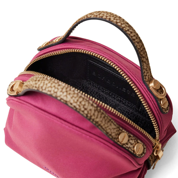 Borbonese - Mini Sexy Bag Amarone OP Naturale - 923323AZ1 - AMARONE/OP/NATURALE