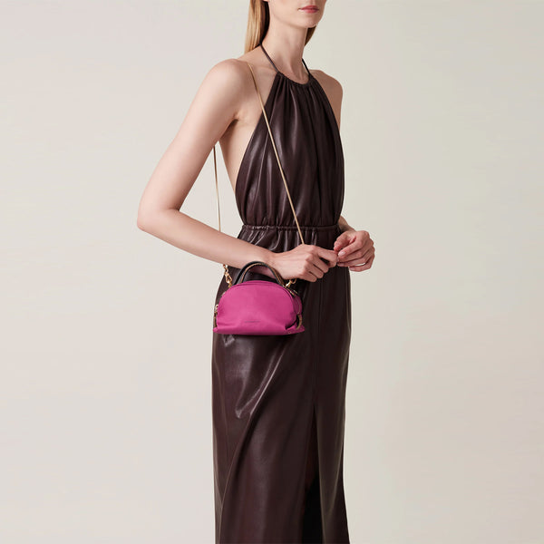 Borbonese - Mini Sexy Bag Amarone OP Naturale - 923323AZ1 - AMARONE/OP/NATURALE
