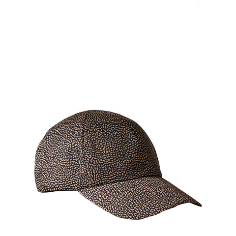 Borbonese - Fabric Baseball Cap OP Naturale Nero - 6DP094X95 - OP/NATURALE/NERO