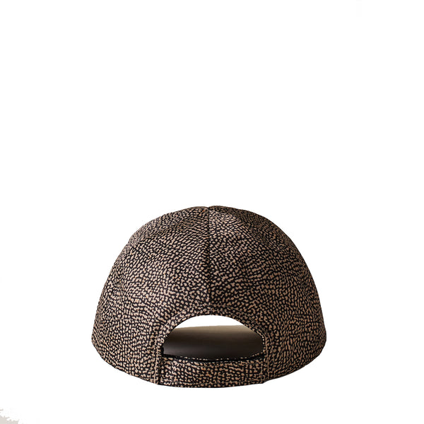 Borbonese - Fabric Baseball Cap OP Naturale Nero - 6DP094X95 - OP/NATURALE/NERO