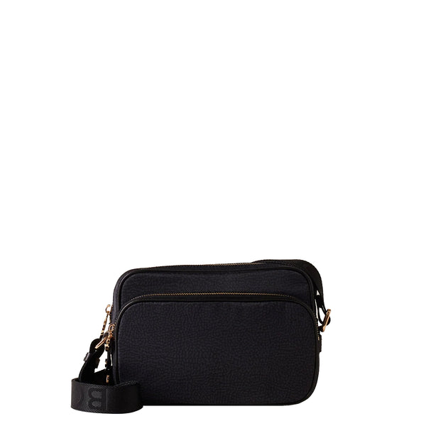 Borbonese - Camera Bag Small Dark Black - 934134I15 - DARK/BLACK