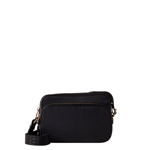 Borbonese - Camera Bag Small Dark Black - 934134I15 - DARK/BLACK