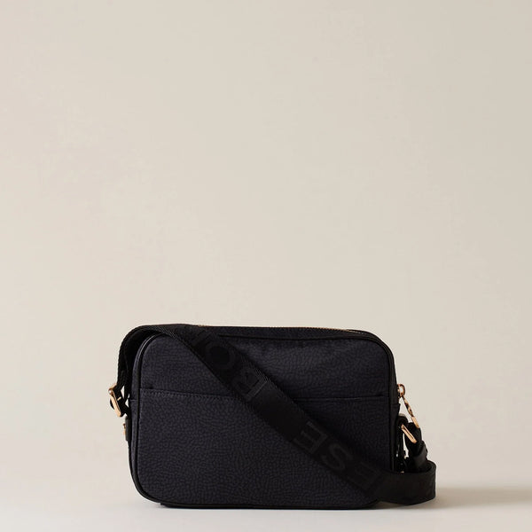 Borbonese - Camera Bag Small Dark Black - 934134I15 - DARK/BLACK