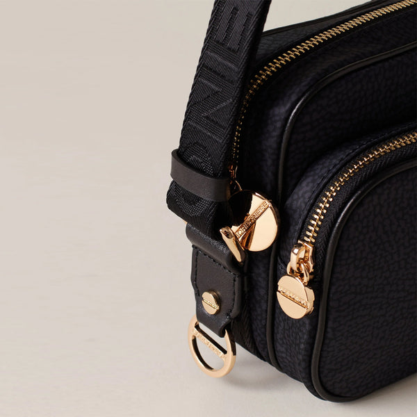 Borbonese - Camera Bag Small Dark Black - 934134I15 - DARK/BLACK