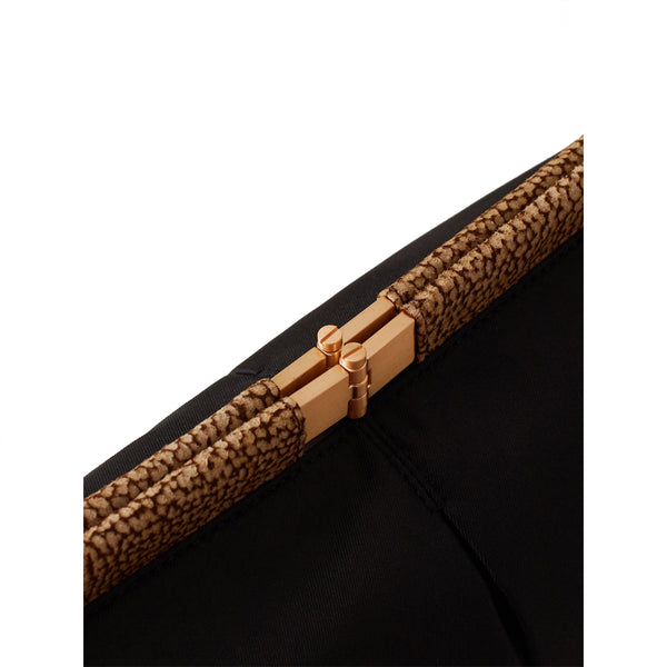 Borbonese - 5PM Medium Nero OP Naturale Crossbody Bag - 923749AZ1 - NERO/OP/NATURALE