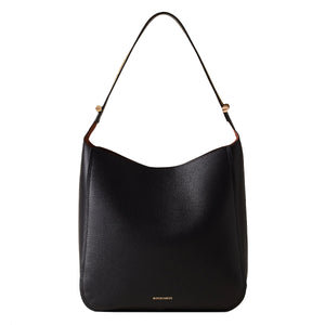 Borbonese - Hobo Bolt Medium Nero OP Naturale - 924387AR3 - NERO/OP/NATURALE