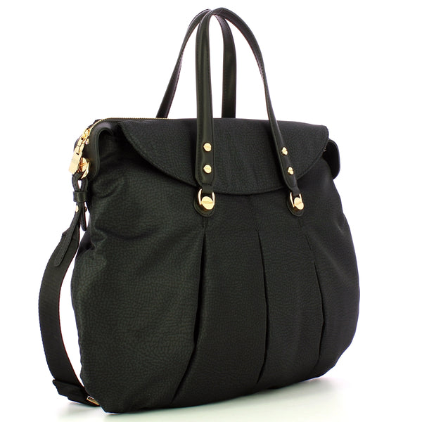 Borbonese - shopping large dark black - 933078ah1 - dark/bla | Italystation.com - Shop Now at italystation.com