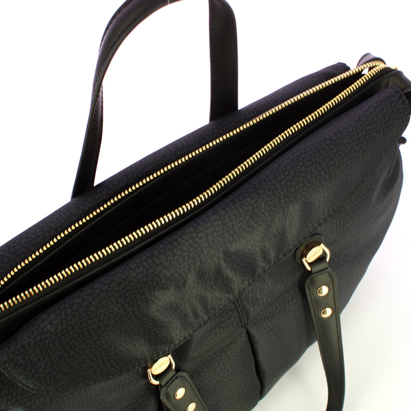 Borbonese - shopping large dark black - 933078ah1 - dark/bla | Italystation.com - Shop Now at italystation.com