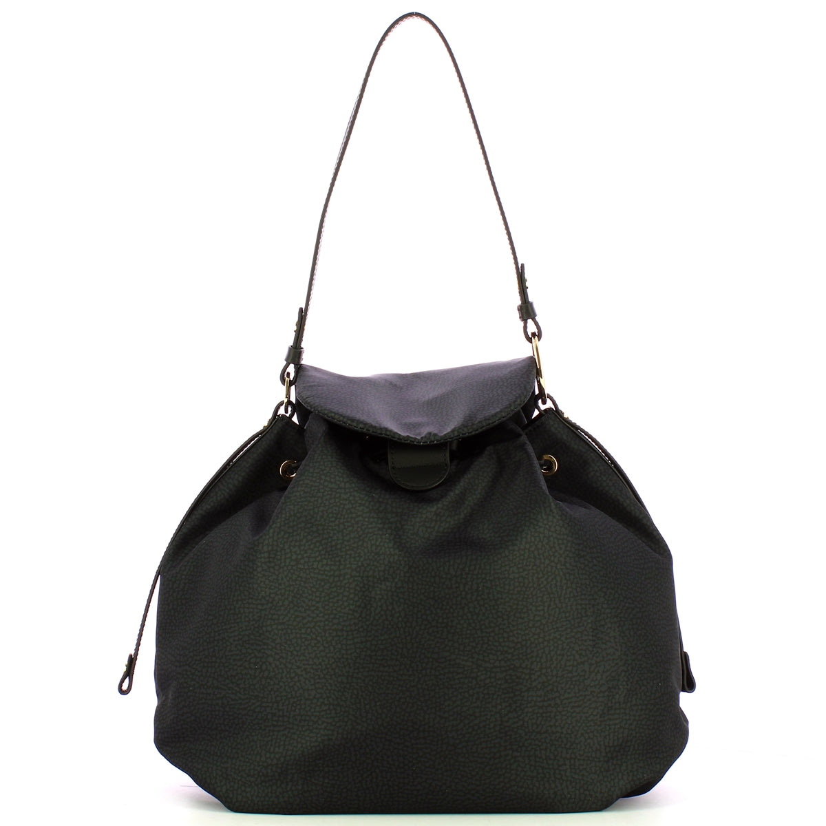 Borbonese - Medium Dark Black Backpack - 924183AH1 - DARK/BLACK