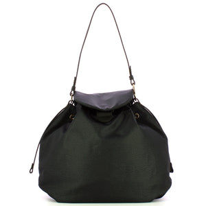Borbonese - Medium Dark Black Backpack - 924183AH1 - DARK/BLACK