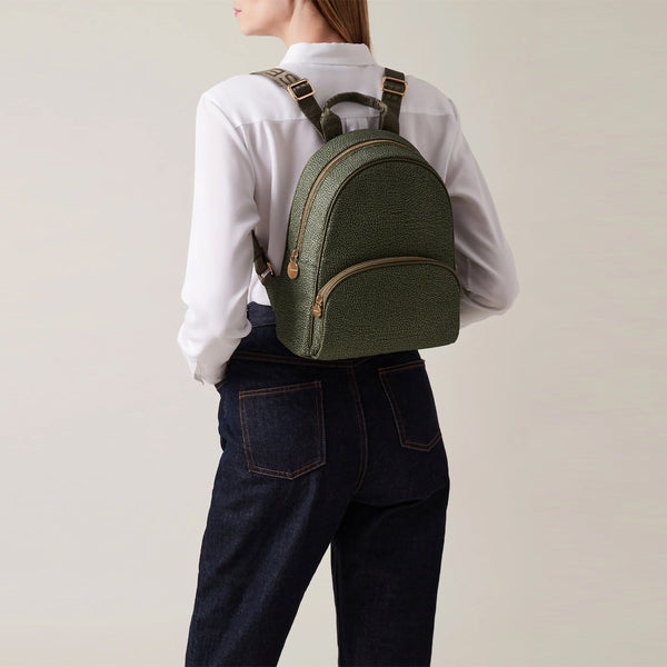 Borbonese - Medium Verde Militare Backpack - 934136I15 - VERDE/MILITARE