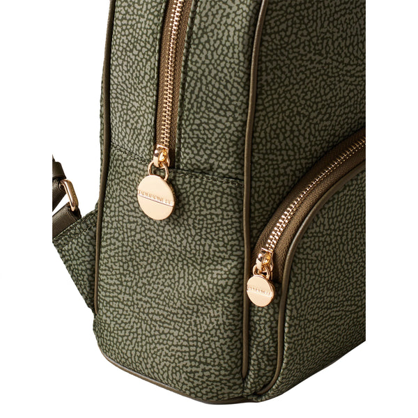 Borbonese - Medium Verde Militare Backpack - 934136I15 - VERDE/MILITARE