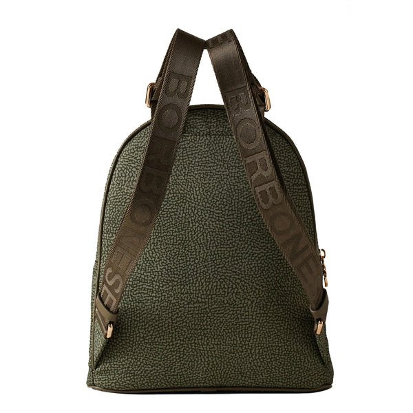 Borbonese - Medium Verde Militare Backpack - 934136I15 - VERDE/MILITARE