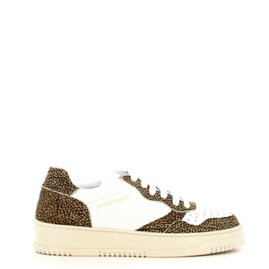 Borbonese - sneakers bianco op naturale 6da959cf1 | Italystation.com Shop Now at italystation.com