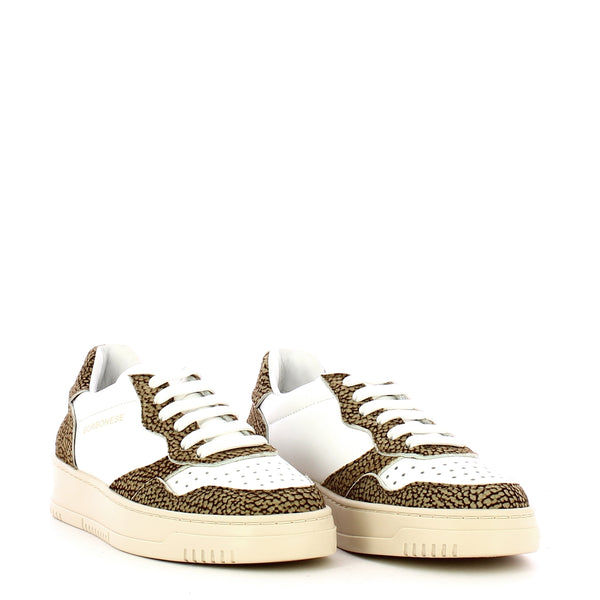 Borbonese - sneakers bianco op naturale 6da959cf1 | Italystation.com Shop Now at italystation.com