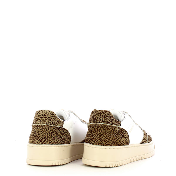 Borbonese - sneakers bianco op naturale 6da959cf1 | Italystation.com Shop Now at italystation.com
