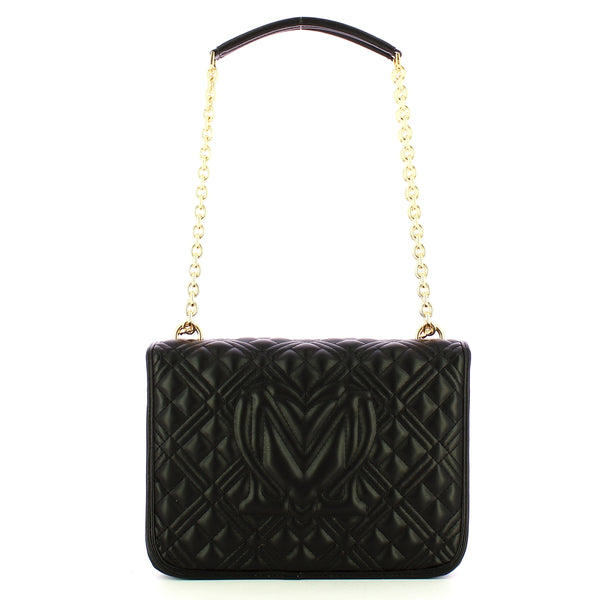 Love Moschino - Borsa a spalla Quilted Vino - JC4000PP1L - NERO