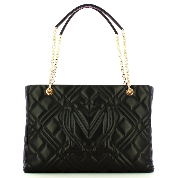 Love Moschino - Borsa a spalla Geometric Quilted Nero - JC4145PP1L - NERO