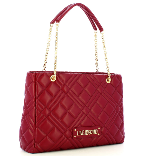 Love Moschino Love moschino - borsa a spalla geometric quilted vino -  | Italystation.com - Shop Now at italystation.com