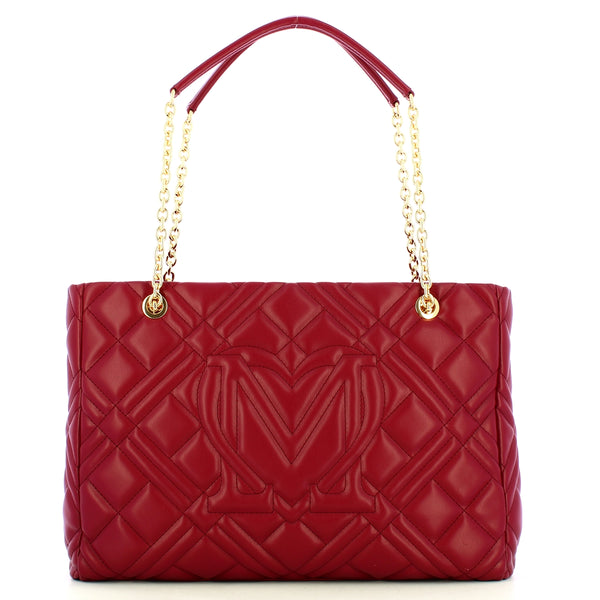 Love Moschino Love moschino - borsa a spalla geometric quilted vino -  | Italystation.com - Shop Now at italystation.com