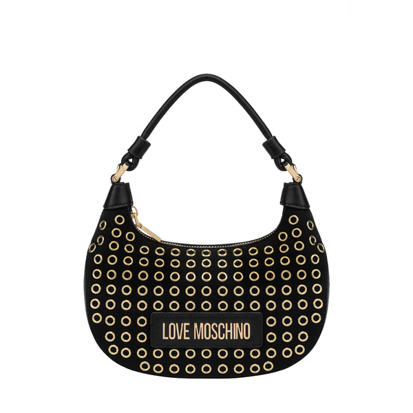 Love Moschino Love moschino - hobo bag mini glam up nero - jc4058pp1l  | Italystation.com - Shop Now at italystation.com