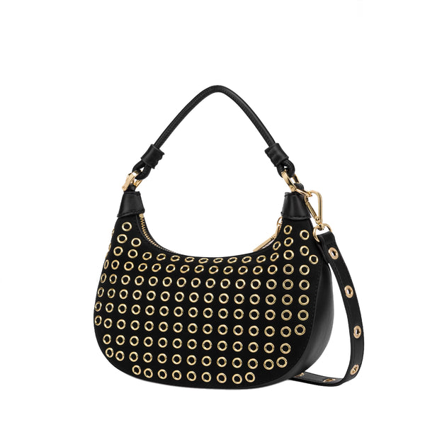 Love Moschino Love moschino - hobo bag mini glam up nero - jc4058pp1l  | Italystation.com - Shop Now at italystation.com