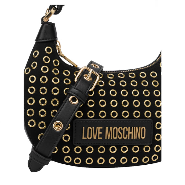 Love Moschino Love moschino - hobo bag mini glam up nero - jc4058pp1l  | Italystation.com - Shop Now at italystation.com