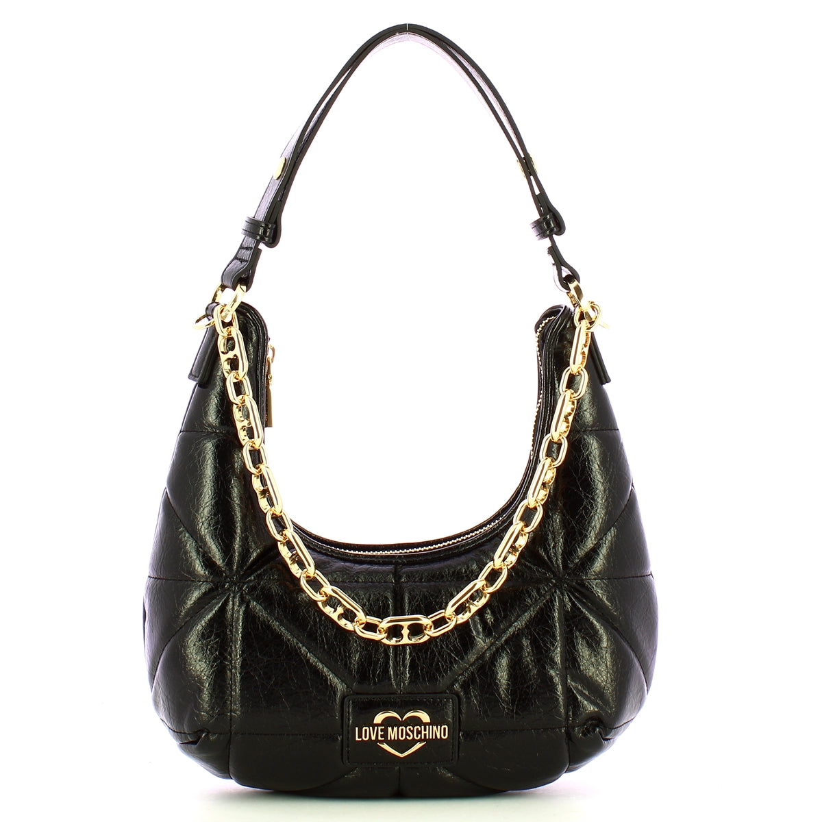 Love Moschino Love moschino - sottospalla geometric quilted nero - jc4 | Italystation.com - Shop Now at italystation.com
