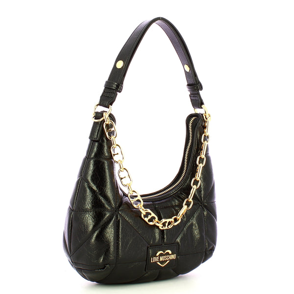 Love Moschino Love moschino - sottospalla geometric quilted nero - jc4 | Italystation.com - Shop Now at italystation.com