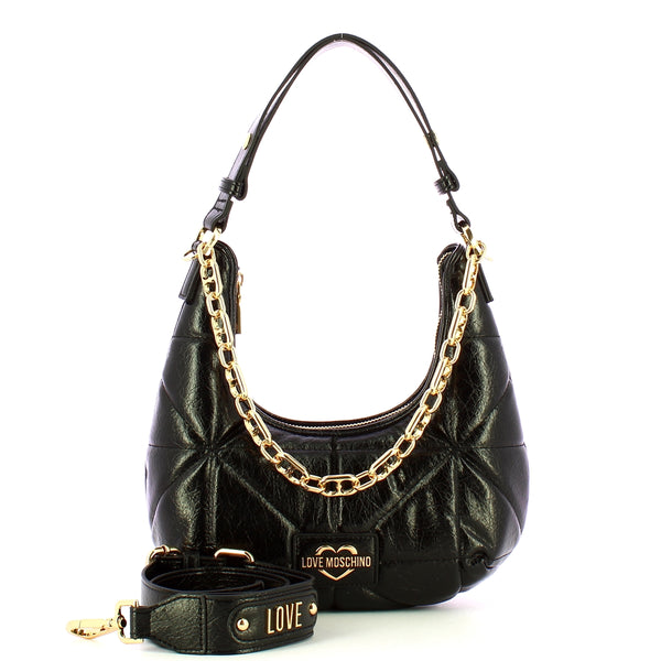 Love Moschino Love moschino - sottospalla geometric quilted nero - jc4 | Italystation.com - Shop Now at italystation.com
