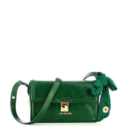 Love Moschino - Borsa a spalla con Fiocco Verde JC4392 | Italystation.com Shop Now at italystation.com
