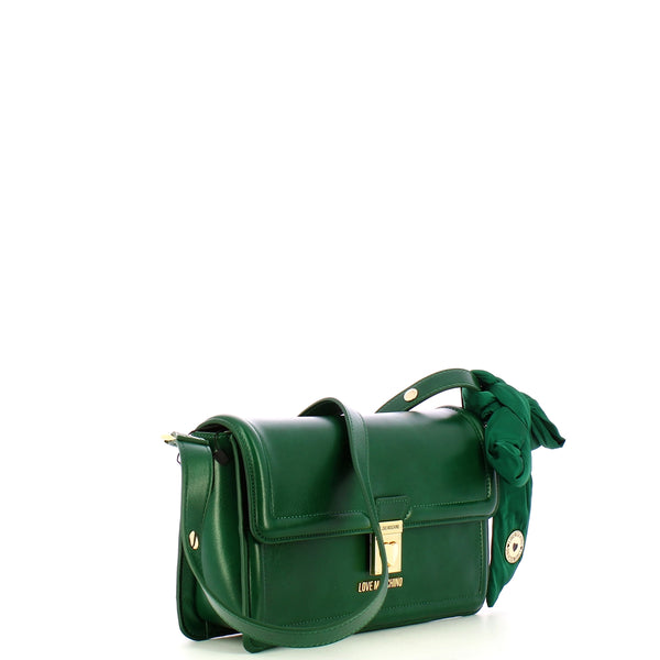 Love Moschino - Borsa a spalla con Fiocco Verde JC4392 | Italystation.com Shop Now at italystation.com