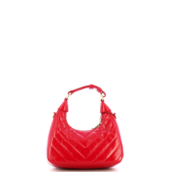 Love Moschino - Sottospalla Quilted Obliquo Rosso JC43 | Italystation.com Shop Now at italystation.com