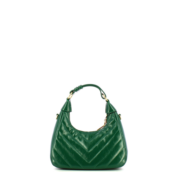 Love Moschino - Sottospalla Quilted Obliquo Verde JC43 | Italystation.com Shop Now at italystation.com