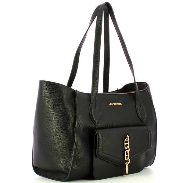 Love Moschino - Borsa a spalla Nero JC4388PP0L NERO | Italystation.com Shop Now at italystation.com