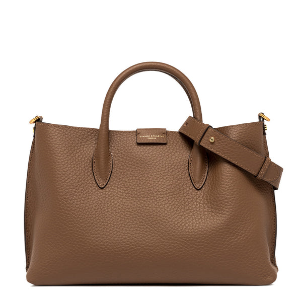 Gianni Chiarini - Borsa a mano Aretha Grande Castoro Testa Moro - BS 10882 RNGDBL - CASTORO-T.MORO