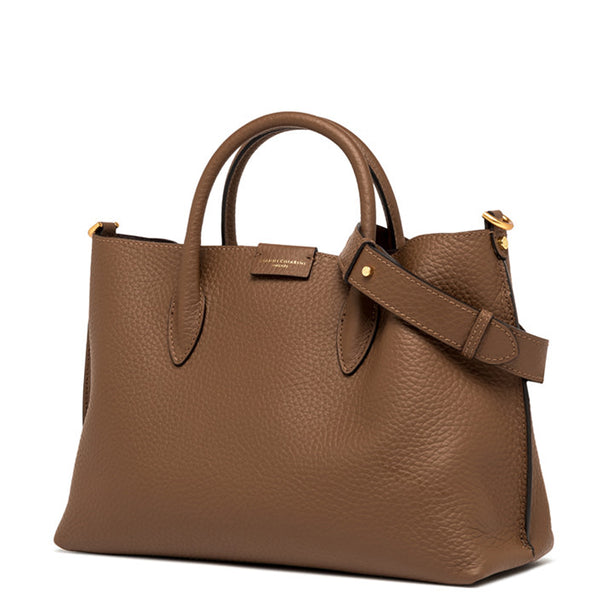 Gianni Chiarini - Borsa a mano Aretha Grande Castoro Testa Moro - BS 10882 RNGDBL - CASTORO-T.MORO