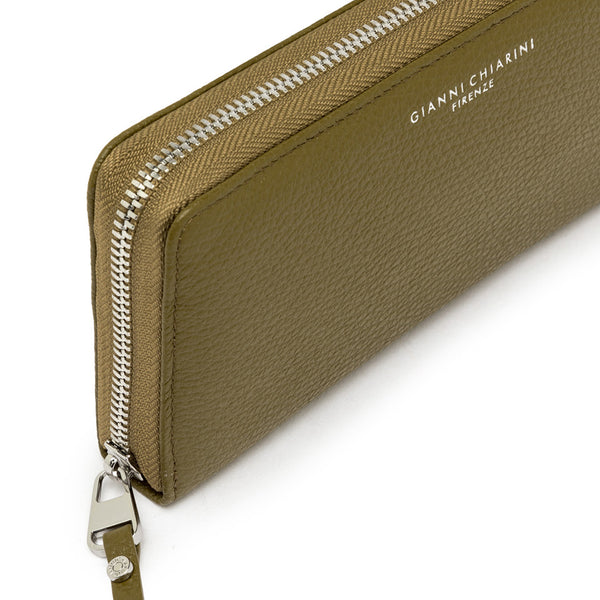 Gianni Chiarini - Portafoglio Wallets Dollaro Large Zip Around Moss - PF 5042 GRN - MOSS