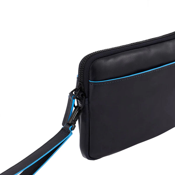 Piquadro - Pochette Blue Square AC5946B2VR BLU | Italystation.com Shop Now at italystation.com