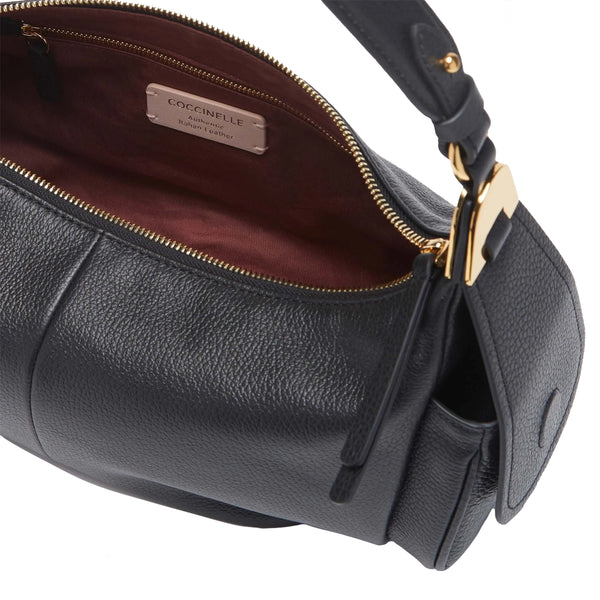 Coccinelle - sottospalla campus large noir - rff130101 - no | Italystation.com - Shop Now at italystation.com