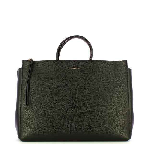 Coccinelle - Borsa a mano Arlettis Large Noir MD5180301 | Italystation.com Shop Now at italystation.com