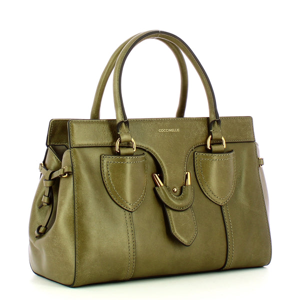 Coccinelle - Borsa a mano York Vintage Laurel Green - REG18 | Italystation.com - Shop Now at italystation.com