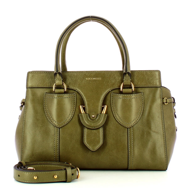 Coccinelle - Borsa a mano York Vintage Laurel Green - REG18 | Italystation.com - Shop Now at italystation.com