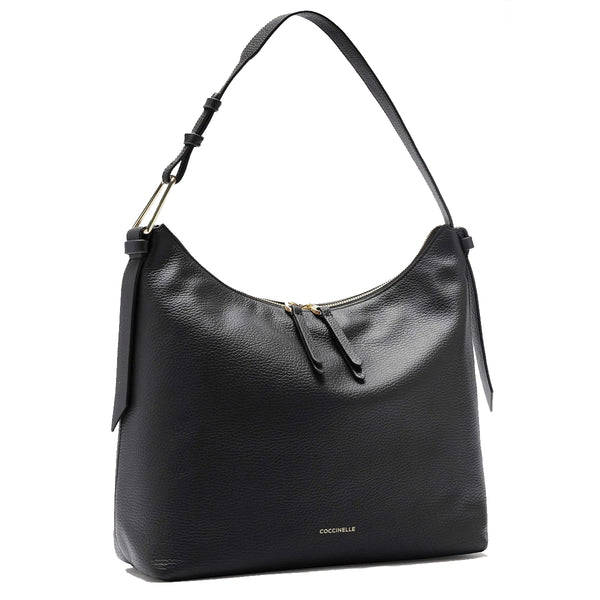 Coccinelle - Borsa a spalla Malory Small Noir - R1K130201 - | Italystation.com - Shop Now at italystation.com