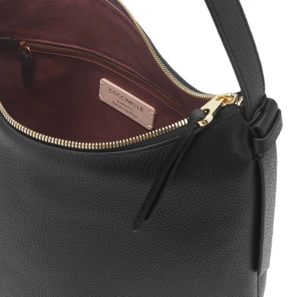 Coccinelle - Borsa a spalla Malory Small Noir - R1K130201 - | Italystation.com - Shop Now at italystation.com