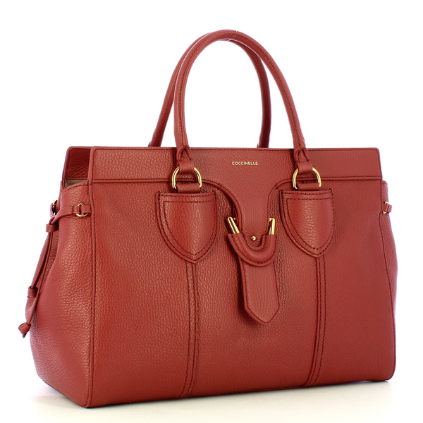 Coccinelle - Borsa a mano York Large Brandy - REF180101 - B | Italystation.com - Shop Now at italystation.com