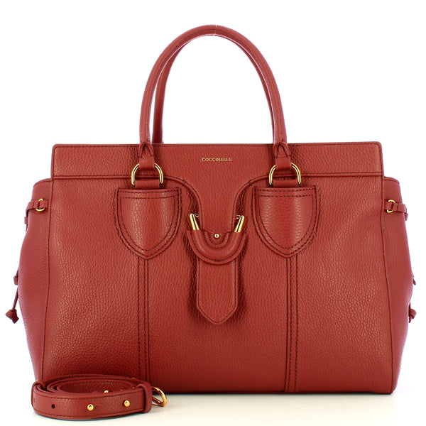 Coccinelle - Borsa a mano York Large Brandy - REF180101 - B | Italystation.com - Shop Now at italystation.com