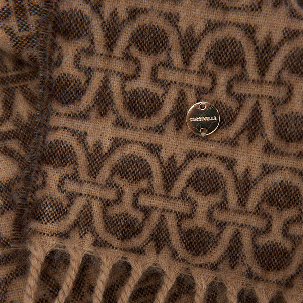 Coccinelle - Sciarpa Monogram Wool Multi Brown - RCZ310201 - MULTI/FOND.BROW
