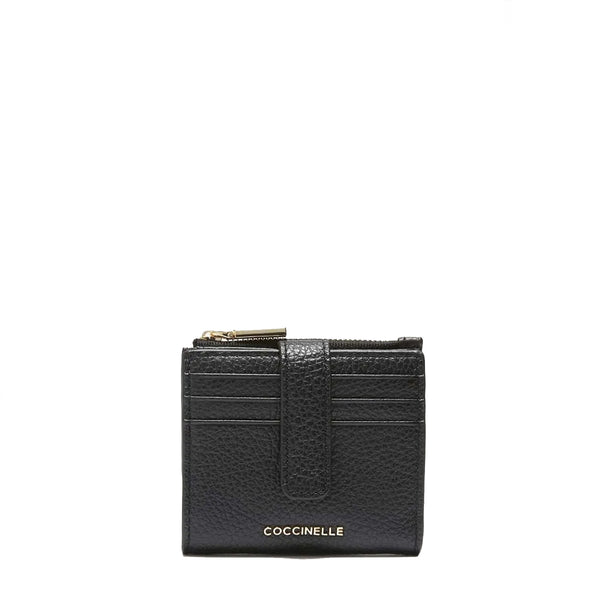 Coccinelle - Metallic Soft Small Noir Card Holder - MW511F701 - NOIR
