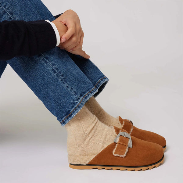 Coccinelle - sabot magal�� teddy cuir natural raf170101 | Italystation.com Shop Now at italystation.com